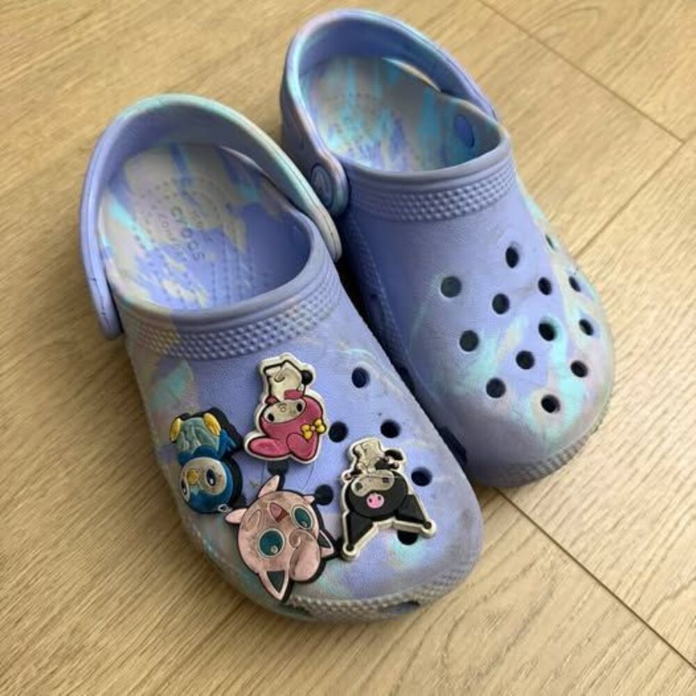 Crocs Kids' Classic Marbled Clogs with jibbitz Size C11